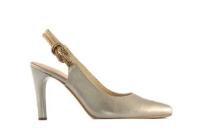 2326 złote czółenka z otwartą piętą