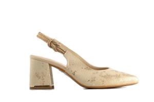 2327 beżowe czółenka bez pięty