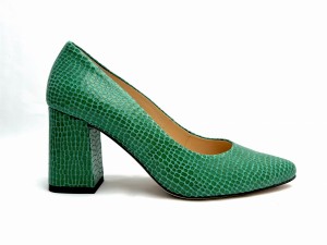 2544 Zielone czółenka