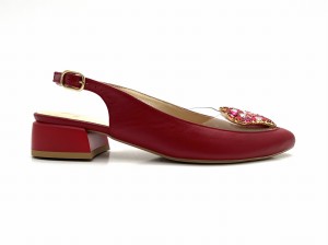 2659 balerina w czerwonym kolorze