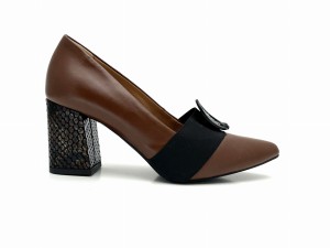 2291 czółenka w odcieniach brązu