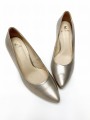 2800 zło 340 Złote czółenka damskie ze skóry naturalnej na stabilnym średnim obcasie, eleganckie buty wizytowe (1).jpg