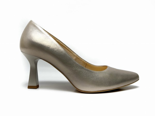 2800 zło 340 Złote czółenka damskie ze skóry naturalnej na stabilnym średnim obcasie, eleganckie buty wizytowe (3).jpg