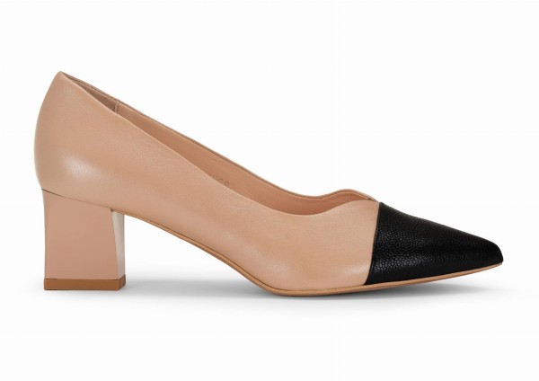 3041 CZAR 580 BEŻ 344 czółenko beżowe-niski obcas- stabilny obcas-wygodne buty .   (5).jpg